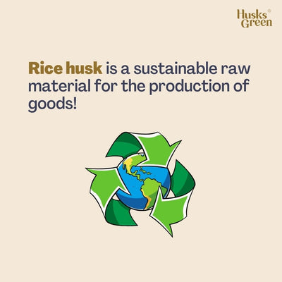 Rice Husk 8" Round Plate