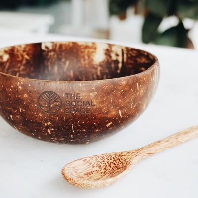 Natural Coconut Bowls & Spoons