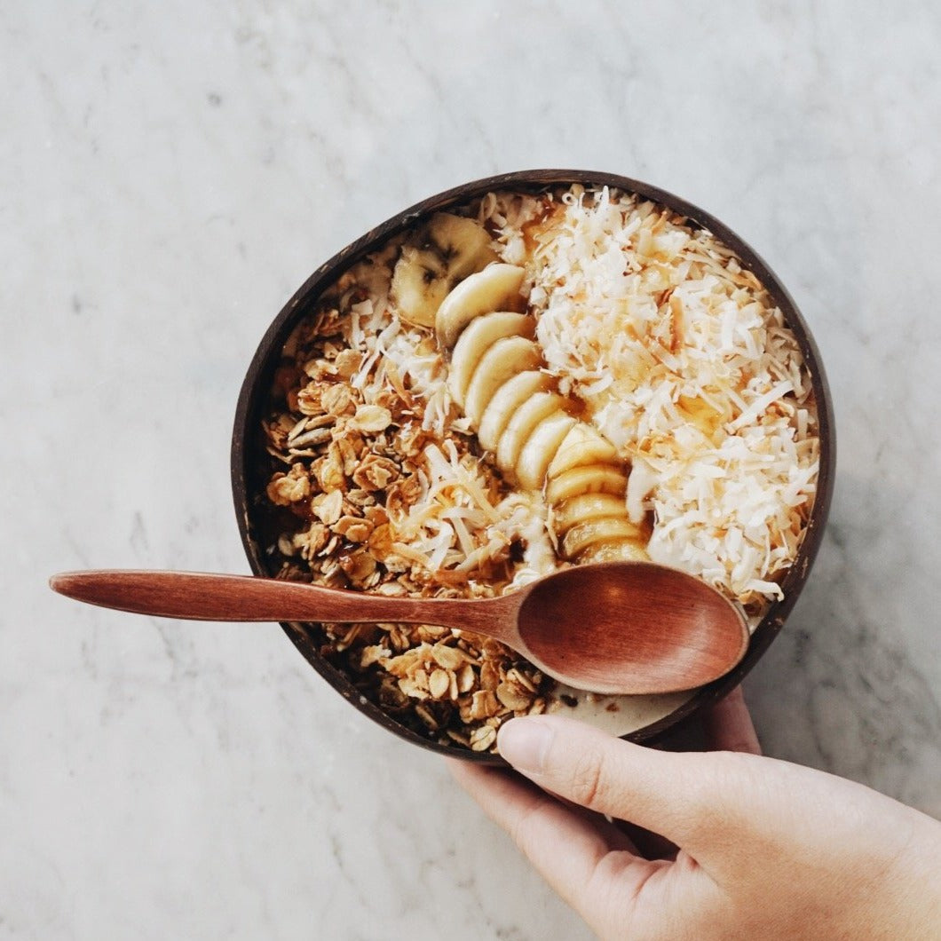 Natural Coconut Bowls & Spoons (Bulk)