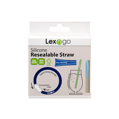 Silicone Resealable Straw Bracelet