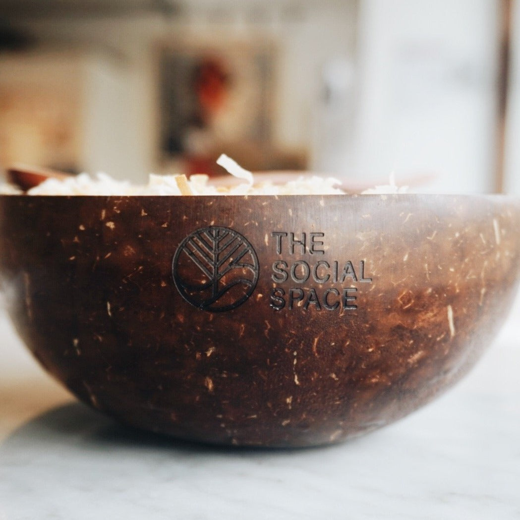 Natural Coconut Bowls & Spoons (Bulk)