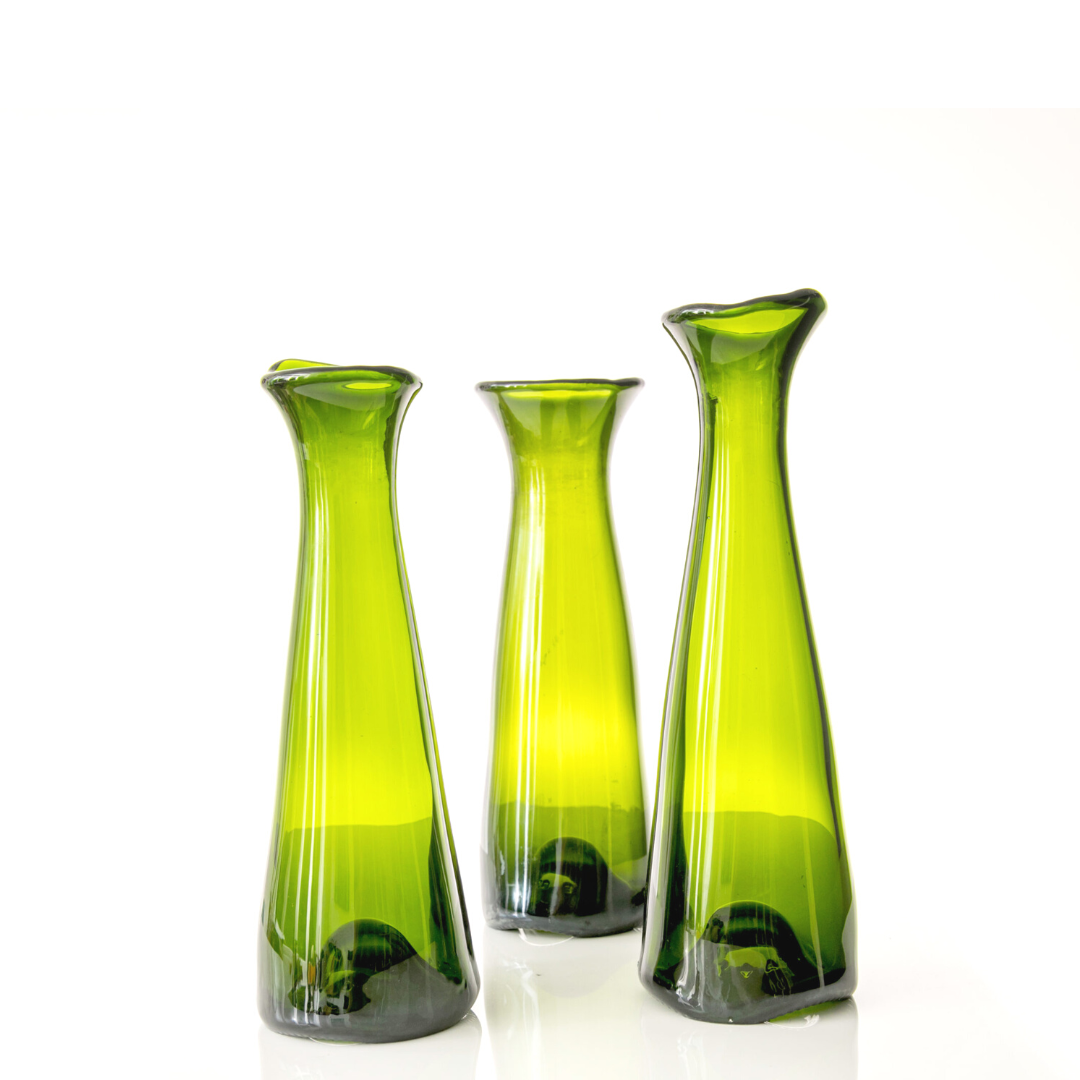 Upcycled Champagne Bottle Vases