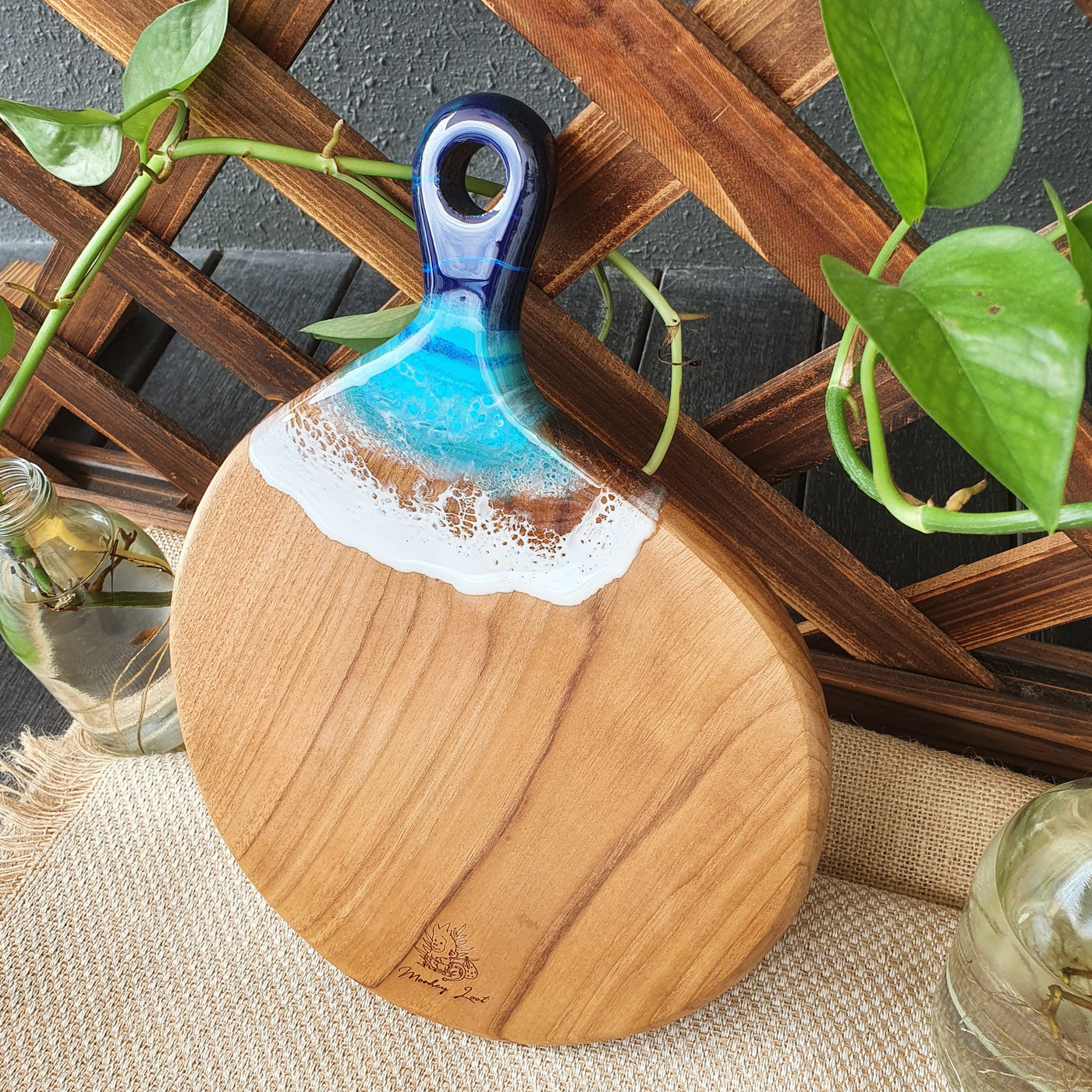 Handcrafted Moon Wooden Board