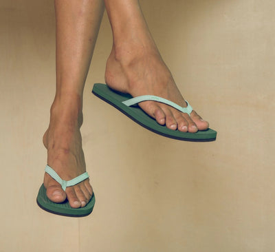 Essentls Women's Upcycled Flip Flops (Colour Combo)