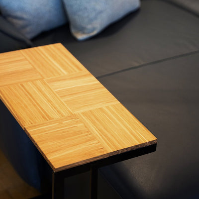 Upcycled Chopsticks L-Side Table