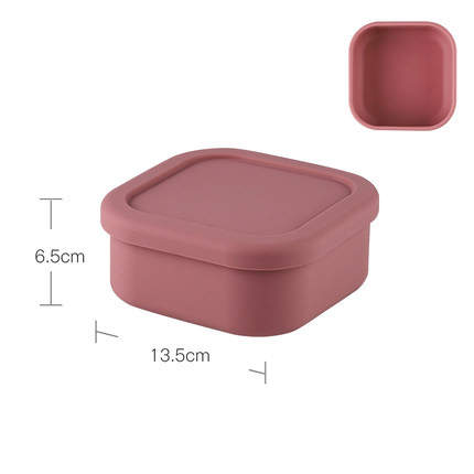 Silicone Reusable Square (600ml) Lunch Boxes