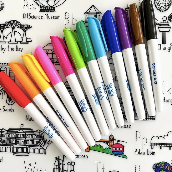 Large Dry-Erase Markers (Set of 12) – The Social Space Pte Ltd