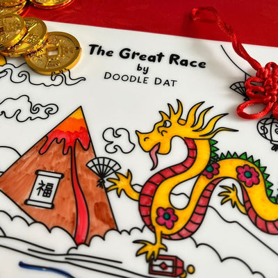 Reusable Colouring Mat (Large) - Chinese New Year Edition