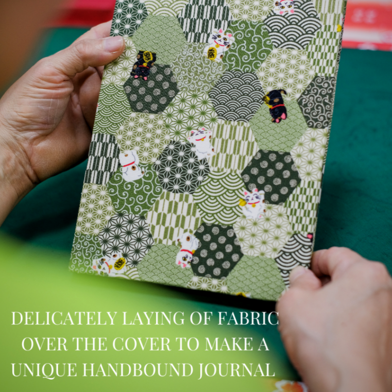 Handbound Journal - Fabric Bound (B&W)