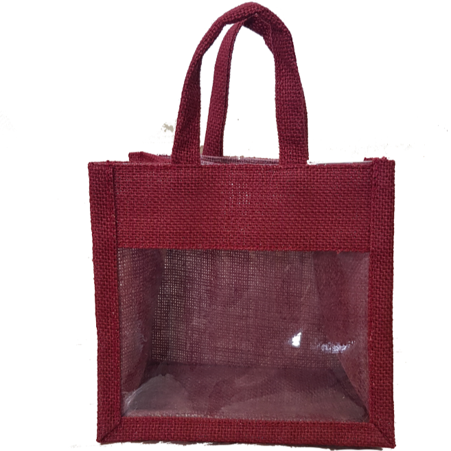 Red sales jute bag